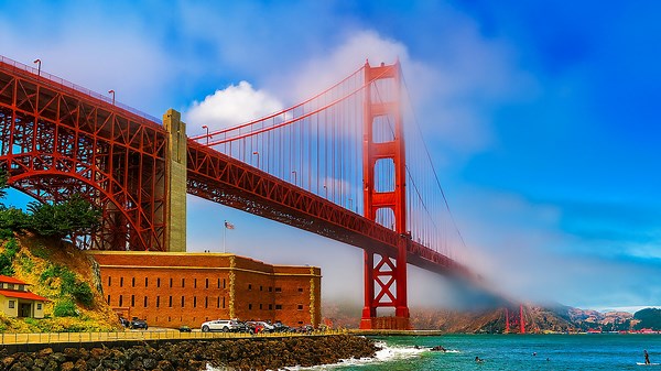 Golden Gate Bridge | San Francisco Walk (4K)