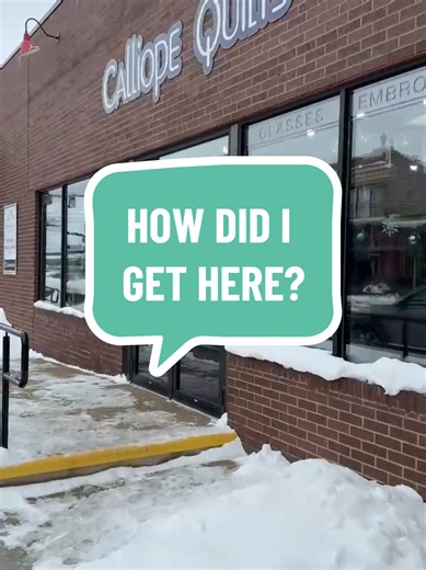 So weird! I always end up at Calliope Quilts 🤣 Good thing it's one favorite fabric store! #fabricstore #quilting #fabriclove #fabricshop #quiltersoftiktok