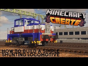 How to Build a Simple Swedish SJ Z65 Shunter | Minecraft Create Mod Train Tutorial 🚂