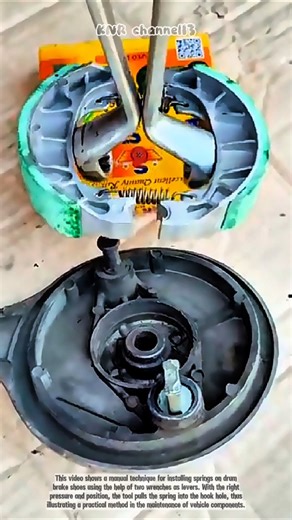 Motorcycle Drum Brake Spring Installation Process#shorts #satisfying #welding #working