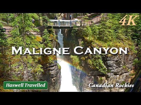 Maligne Canyon – Jasper National Park’s Deep Gorge | Alberta, Canada 4K