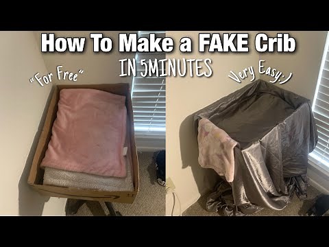 How To Make FAKE Baby Crib*And spend $0*|Reborn’s World