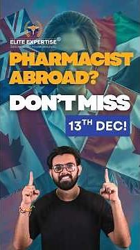 Work Abroad as a Pharmacist 2025 | Free International Pharmacy Career Webinar | Elite Expertise