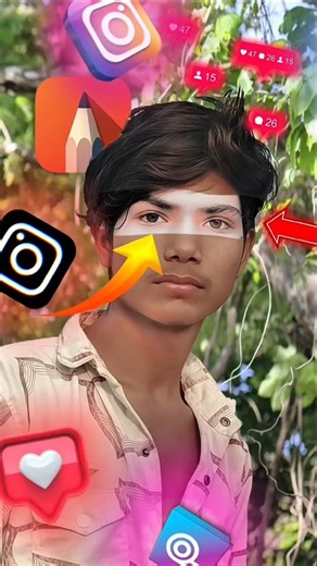 😱 Sirf 1 click me HDR face smooth editing!