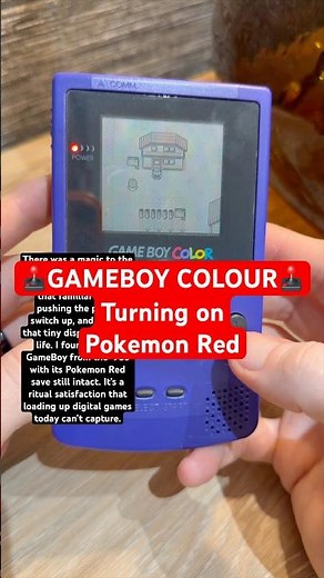 I found my 90s GameBoy Colour & original Pokemon Red 🕹️ my save was still there 🥹 #nintendo #game