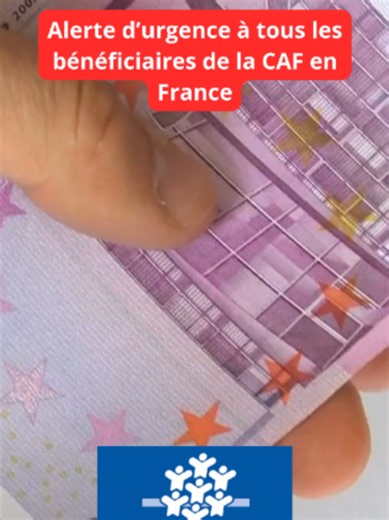 Alerte d’urgence à tous les bénéficiaires de la CAF en France . #actualite #info #actu #france #actualité #2026 #caf #allocation #allocationsfamiliales #aide