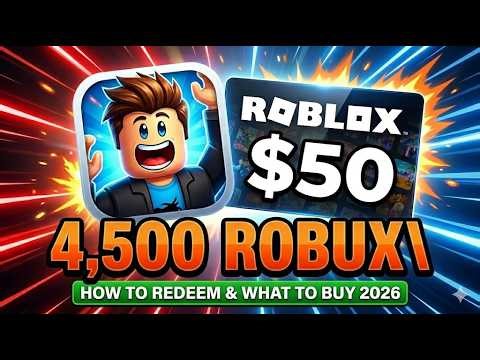 $50 Roblox Gift Card: How to Get 4,500 Robux Safely! (Official Guide 2026)