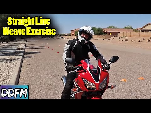 Practicing the Motorcycle Straight Line Weave