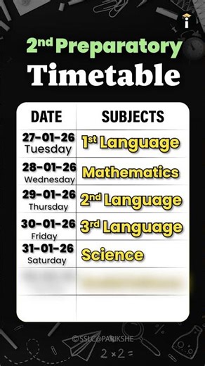 SSLC Preparatory-2 Time Table is out 🚨 | Don’t Miss This Update!