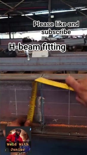 H-beam fitting #structuralsteel #tigwelding ‪@Diywelder-e8t‬ ‪@WeldTest‬ ‪@HandyWelder2.0‬