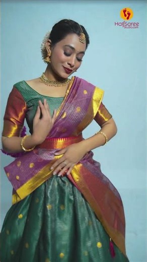 half saree lehenga designs #shortsfeed #short #viralshorts #pattusarees #explorer #indianfashion