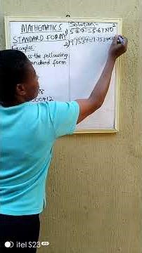 Standard form questions and answers.