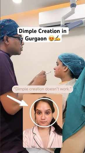 Dimple Creation in Gurgaon 😍✍️ Marking to Magic with Dr. Ritesh Anand | Before ➜ After ‪@cfagurgaon‬