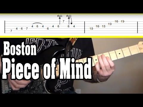 Boston - Peace of Mind Guitar Tutorial w/TABS