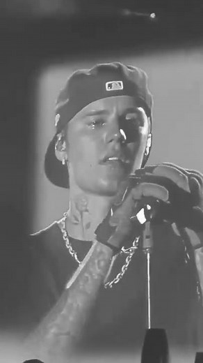 "2 much" Justin Bieber crying during perfomance 🤍 justice tour. WE NEVER LEFT