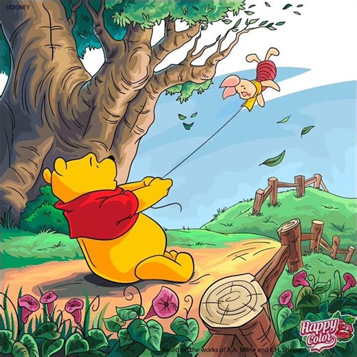 Winnie the Pooh and the blustery day