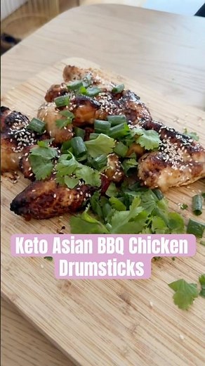 Keto Asian BBQ Chicken Drumsticks #keto #ketorecipes #lowcarb #lowcarbrecipes #highprotein