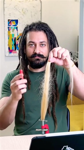 How to make dreadlock Extensions Step-by-step: #Shorts #DIY #yt #dreadlocks #shorts