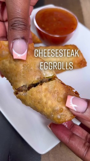 Delicious Cheesesteak Egg Rolls Recipe