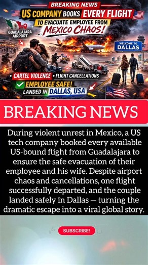 Mexico Airport Chaos: US Tech Firm Books EVERY Flight To Save Employee!#shortsfeed #shorts #news