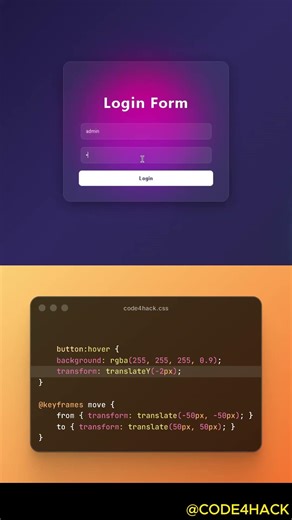 Login form in html css | create a modern login form in css #webdesign #loginform #htmlcss #coding