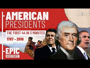 American Presidents: Complete Timeline - 44 Presidents in 3 Minutes
