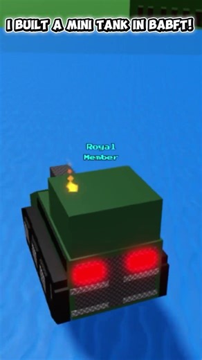 Mini tank in build a boat for treasure roblox