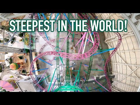 TMNT Shellraiser Front Row POV WORLDS STEEPEST DROP Nickelodeon Universe American Dream Mall