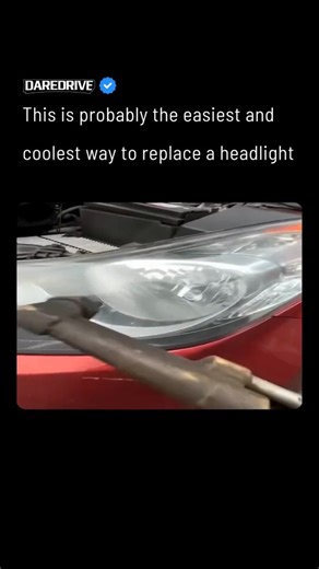 𝗗𝗮𝗿𝗲𝗗𝗿𝗶𝘃𝗲 on Instagram: "Something tells me someone's gonna try it and obliterate their front end 😂 Sometimes the internet turns car repair into pure chaos 😳 What’s normally a slow, careful headlight removal suddenly looks like a backyard science experiment. A bit of pressure, a quick burst of flame, and the sealed headlight pops free in seconds. It’s shocking, oddly satisfying, and also a reminder that just because a hack works on camera doesn’t mean it should be tried at home. Dange