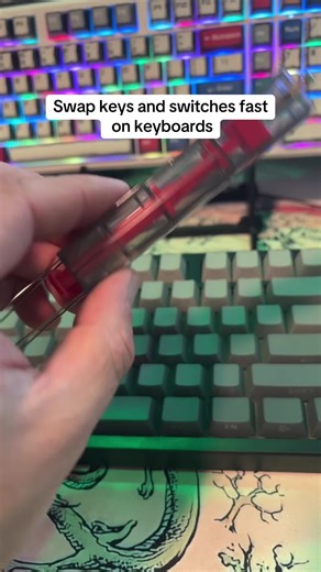 #customkeyboardbuild this is a tool to make switching out keyboard, switches faster, and also swapping key caps or keys really quickly for keyboard enthusiasts