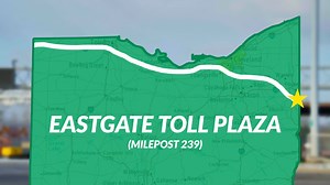Traveling through Eastgate Toll Plaza on the Ohio Turnpike? Here’s How it Works This holiday season, the Ohio Turnpike encourages all motorists to keep roadway safety top of mind and be self-aware of unsafe driving behaviors behind the wheel. Wear your seatbelt, obey the speed limit, avoid distractions, and of course, always follow the Ohio Turnpike signs. As a reminder, for all travelers driving westbound through the Eastgate Toll Plaza – that’s the first toll plaza as you enter Ohio from Penns