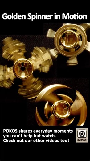 Golden Spinner in Motion #relaxing #ambient #spinning #handspinner #観察