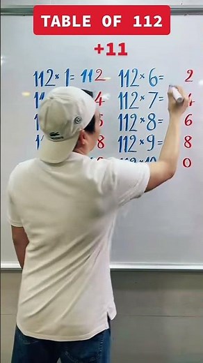 Hack full multiplication table 112🤪#maths #multiplication
