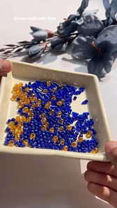 Diy blue necklace ❤️ #necklace #handmade #jewellery #diy #Easy #relatable #style | Hina Ansari