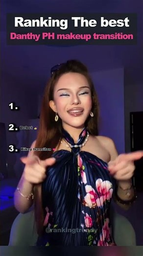 Ranking The Best Danthy PH makeup transition moments ✨ #shorts #danthyph #makeuptransition #viral