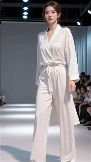 谁能拒绝这套秀场风撞色穿搭，美出新高度 #美女 #アート#Beauty #Model #beautiful#T 台模特、身材曲线、#美女，#女神，#模特，#T台​ #时尚，#完美身材​ 曲线封神