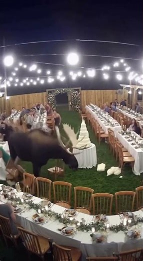 Moose Crashes and Cancels the Wedding 😳🫎