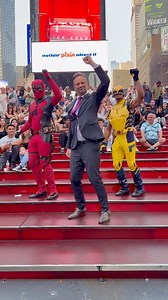 Bye bye bye 👋🏻👋🏻👋🏻 #deadpool #wolverine #NYC #timessquare | Nick Kosir - The Dancing Weatherman