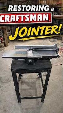 ⚪🟡 RESTORING a CRAFTSMAN JOINTER | Vintage Tool Restoration & Complete Tune-Up! 🟡⚪