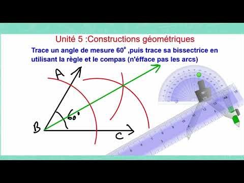 Construction géométrique (Bissectrice , milieu , triangle)