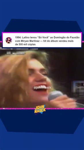 Latino cantando “Só Você” no Faustão 🔥 #shorts