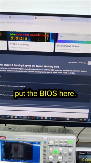 ASUS ROG Zyphrus AMD Ryzen 9 Restarting Fault Fix Using Bios from okbios.in #Chiplevelrepair #motherboardspecialist #GamingLaptop #nodisplay #laptop #training | Laptex