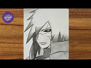 How to Draw Madara Uchiha Step by Step Easy | Naruto Anime Drawing Tutorial