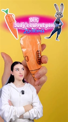 Paper DIY zootopia pen///Judi’s carrot pen #zootopia #diy #papercraft #пінтерест #tiktokua #handmade