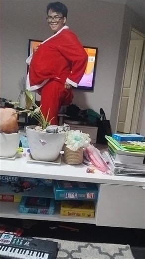 what is Santa claus stomach made of?