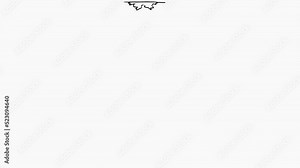 Frog cartoon jumping bouncing off screen borders everywhere endless loop, hand drawn 2d animation