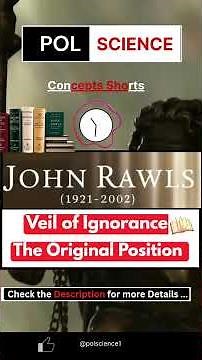 Veil of Ignorance and Original position || John Rawls #politicalscience #politicaltheory