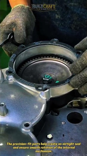 Rotary Engine Assembly Explained in Seconds! #Engineering #Mechanics #Machines