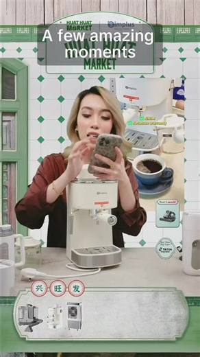 Coffee Machine murah tapi aesthetic, boleh buat pelbagai jenis coffee termasuk Americano, Latte, & Cappucino dengan 240ml tank yg boleh buat sampai 4 cup coffee tau! #Simplus