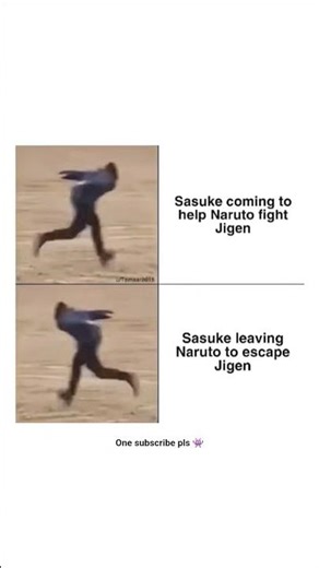 Sasuke Running Meme - Coming to Help vs Running Away | Naruto Funny Moments